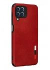 BFS  Samsung Galaxy M33 Kılıf Loop Deri Silikon - Kırmızı
