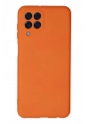 BFS Samsung Galaxy M33 Kılıf Nano içi Kadife Silikon - Turuncu
