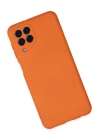 BFS  Samsung Galaxy M33 Kılıf Nano içi Kadife Silikon - Turuncu