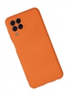 BFS Samsung Galaxy M33 Kılıf Nano içi Kadife Silikon - Turuncu