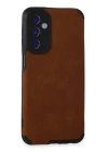 BFS  Samsung Galaxy M34 5G Kılıf Loop Deri Silikon - Kahverengi