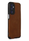 BFS  Samsung Galaxy M34 5G Kılıf Loop Deri Silikon - Kahverengi