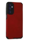 BFS  Samsung Galaxy M34 5G Kılıf Loop Deri Silikon - Kırmızı