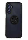 BFS Samsung Galaxy M34 5G Kılıf Montreal Yüzüklü Silikon Kapak - Siyah