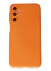 BFS  Samsung Galaxy M34 5G Kılıf Nano içi Kadife Silikon - Turuncu