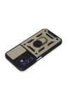 BFS  Samsung Galaxy M34 5G Kılıf Pars Lens Yüzüklü Silikon - Gold