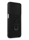 BFS  Samsung Galaxy M34 5G Kılıf Pars Lens Yüzüklü Silikon - Siyah