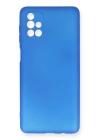 BFS  Samsung Galaxy M51 Kılıf First Silikon - Mavi