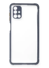 BFS  Samsung Galaxy M51 Kılıf Miami Şeffaf Silikon - Gri