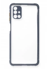 BFS Samsung Galaxy M51 Kılıf Miami Şeffaf Silikon - Gri