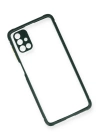 BFS  Samsung Galaxy M51 Kılıf Miami Şeffaf Silikon - Koyu Yeşil
