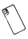 BFS  Samsung Galaxy M51 Kılıf Miami Şeffaf Silikon - Lacivert