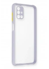 BFS Samsung Galaxy M51 Kılıf Miami Şeffaf Silikon - Lila