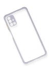 BFS  Samsung Galaxy M51 Kılıf Miami Şeffaf Silikon - Lila