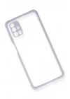 BFS Samsung Galaxy M51 Kılıf Miami Şeffaf Silikon - Lila