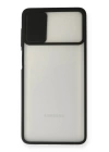 BFS  Samsung Galaxy M51 Kılıf Palm Buzlu Kamera Sürgülü Silikon - Siyah