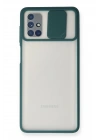 BFS  Samsung Galaxy M51 Kılıf Palm Buzlu Kamera Sürgülü Silikon - Yeşil