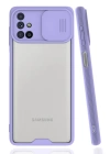BFS  Samsung Galaxy M51 Kılıf Platin Kamera Koruma Silikon - Lila