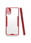 BFS  Samsung Galaxy M51 Kılıf Platin Silikon - Kırmızı