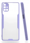 BFS  Samsung Galaxy M51 Kılıf Platin Silikon - Lila