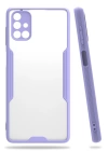 BFS  Samsung Galaxy M51 Kılıf Platin Silikon - Lila