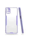 BFS  Samsung Galaxy M51 Kılıf Platin Silikon - Lila