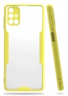 BFS  Samsung Galaxy M51 Kılıf Platin Silikon - Sarı