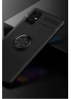 BFS  Samsung Galaxy M51 Kılıf Range Yüzüklü Silikon - Siyah