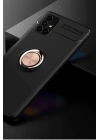 BFS  Samsung Galaxy M51 Kılıf Range Yüzüklü Silikon - Siyah-Gold