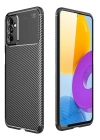 BFS  Samsung Galaxy M52 5G Kılıf Auto Focus Karbon Kapak - Siyah