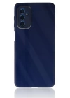 BFS  Samsung Galaxy M52 5G Kılıf Glass Kapak - Lacivert