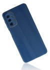 BFS  Samsung Galaxy M52 5G Kılıf Glass Kapak - Mavi