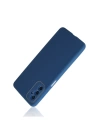 BFS  Samsung Galaxy M52 5G Kılıf Glass Kapak - Mavi