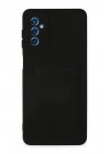 BFS Samsung Galaxy M52 5G Kılıf Kelvin Kartvizitli Silikon - Siyah