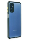 BFS  Samsung Galaxy M52 5G Kılıf Miami Şeffaf Silikon - Koyu Yeşil