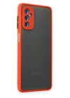 BFS  Samsung Galaxy M52 5G Kılıf Montreal Silikon Kapak - Kırmızı