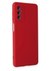 BFS  Samsung Galaxy M52 5G Kılıf Nano içi Kadife Silikon - Kırmızı