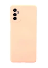 BFS  Samsung Galaxy M52 5G Kılıf Nano içi Kadife Silikon - Pudra