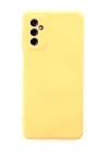 BFS  Samsung Galaxy M52 5G Kılıf Nano içi Kadife Silikon - Sarı
