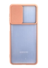 BFS  Samsung Galaxy M52 5G Kılıf Palm Buzlu Kamera Sürgülü Silikon - Pembe