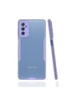 BFS  Samsung Galaxy M52 5G Kılıf Platin Silikon - Lila