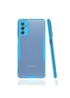 BFS  Samsung Galaxy M52 5G Kılıf Platin Silikon - Mavi