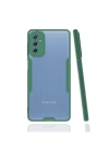 BFS  Samsung Galaxy M52 5G Kılıf Platin Silikon - Yeşil