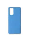 BFS  Samsung Galaxy Note 20 Kılıf Nano içi Kadife Silikon - Mavi