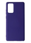 BFS  Samsung Galaxy Note 20 Kılıf Nano içi Kadife Silikon - Mor