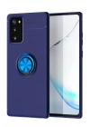 BFS  Samsung Galaxy Note 20 Kılıf Range Yüzüklü Silikon - Mavi