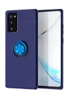 BFS  Samsung Galaxy Note 20 Kılıf Range Yüzüklü Silikon - Mavi