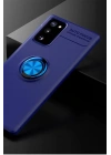 BFS  Samsung Galaxy Note 20 Kılıf Range Yüzüklü Silikon - Mavi