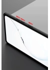 BFS  Samsung Galaxy Note 20 Kılıf Range Yüzüklü Silikon - Siyah-Kırmızı