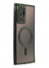 BFS Samsung Galaxy Note 20 Ultra Kılıf Kross Magneticsafe Kapak - Koyu Yeşil